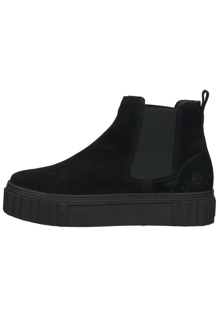 Tamaris Stiefelette Leder/Textil Schwarz - surf4shoes