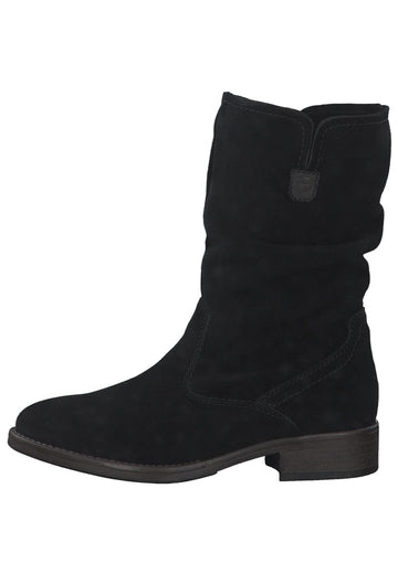 Tamaris Stiefel Leder Schwarz Warmfutter - surf4shoes