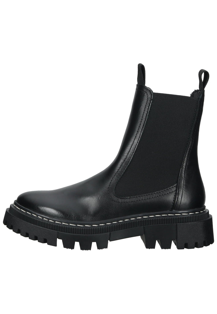 Tamaris Stiefelette Leder/Textil Schwarz - surf4shoes
