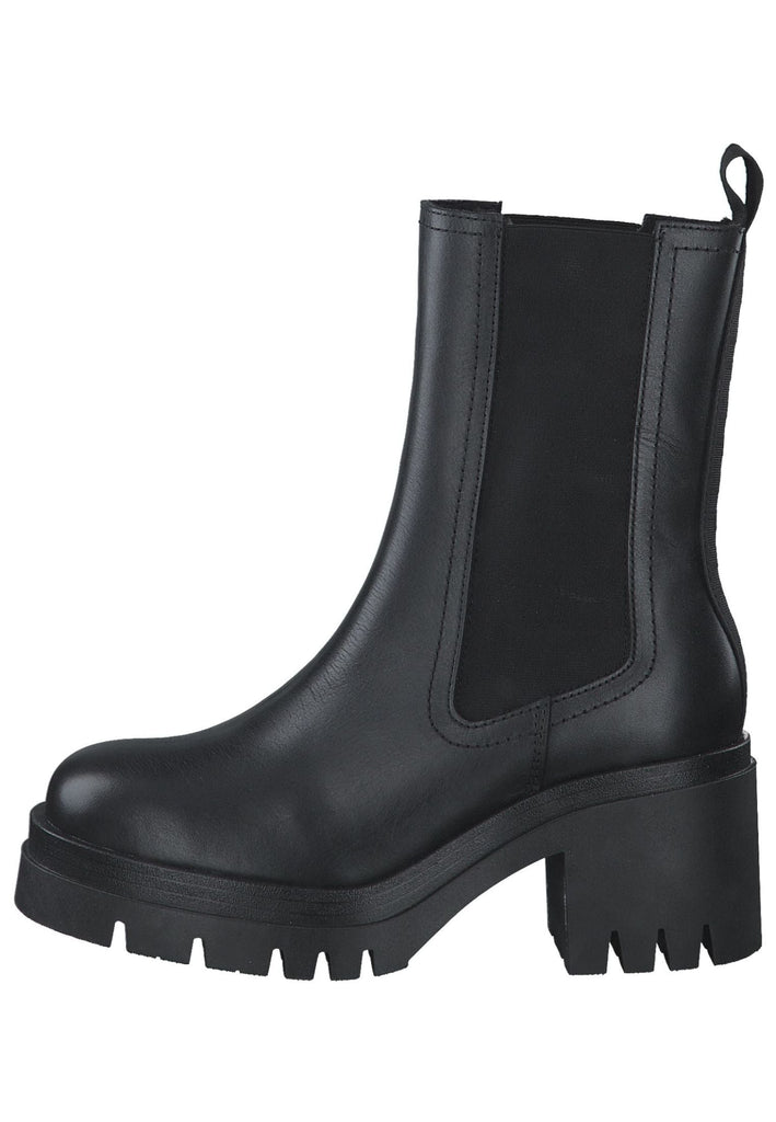 Tamaris Stiefelette Leder/Textil Schwarz - surf4shoes