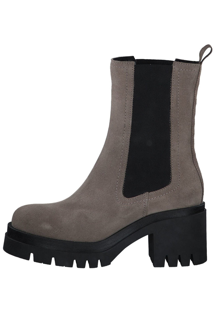 Tamaris Stiefelette Leder/Textil Taupe - surf4shoes