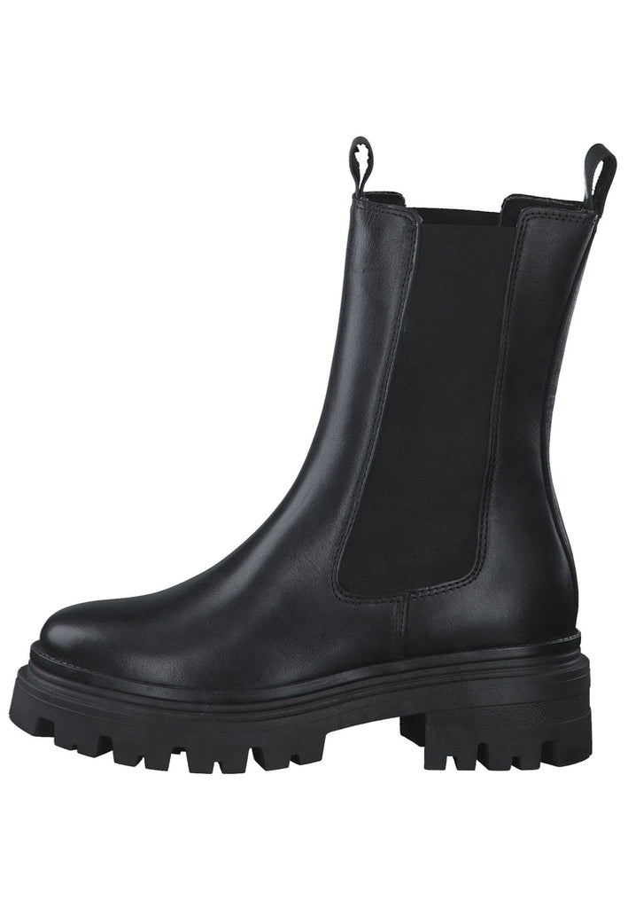 Tamaris Stiefelette Leder/Textil Schwarz - surf4shoes