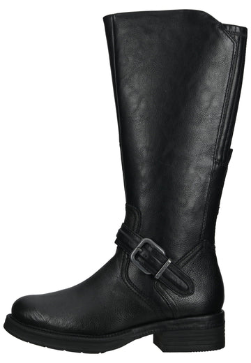 Tamaris Stiefel Leder Schwarz - surf4shoes