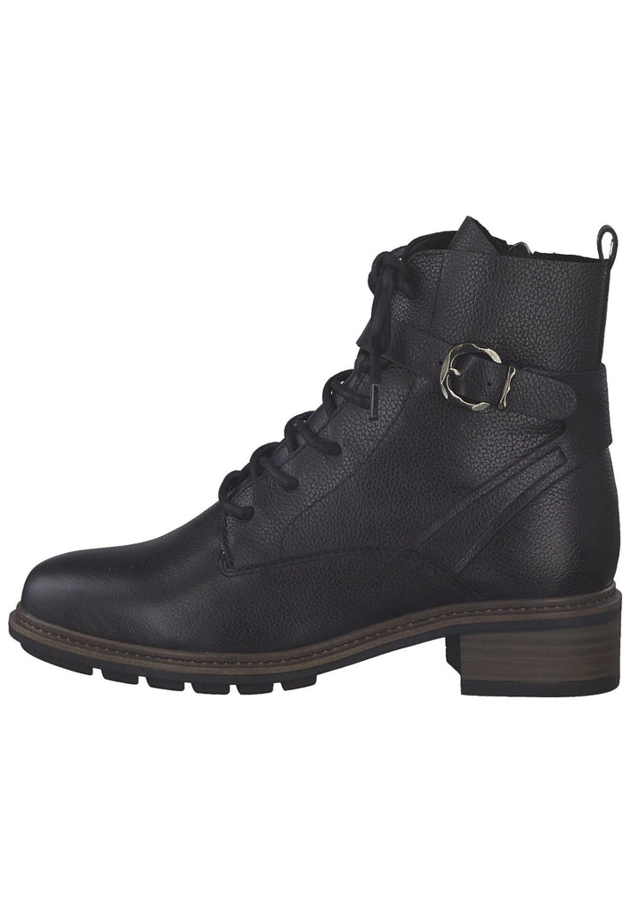 Tamaris Stiefelette Leder Schwarz - surf4shoes