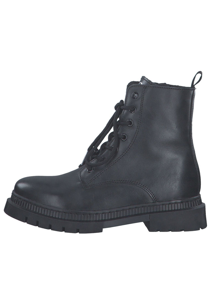 Tamaris Stiefelette Leder/Textil Schwarz - surf4shoes