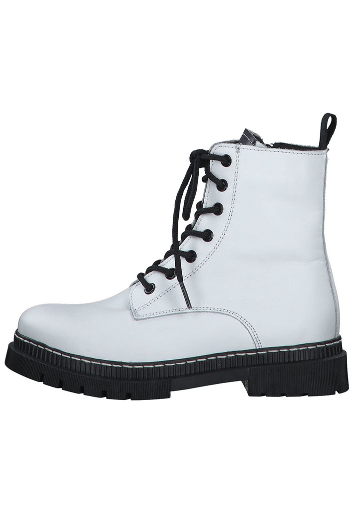 Tamaris Stiefelette Leder/Textil Weiß - surf4shoes