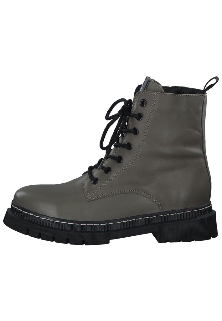 Tamaris Stiefelette Leder/Textil Green - surf4shoes