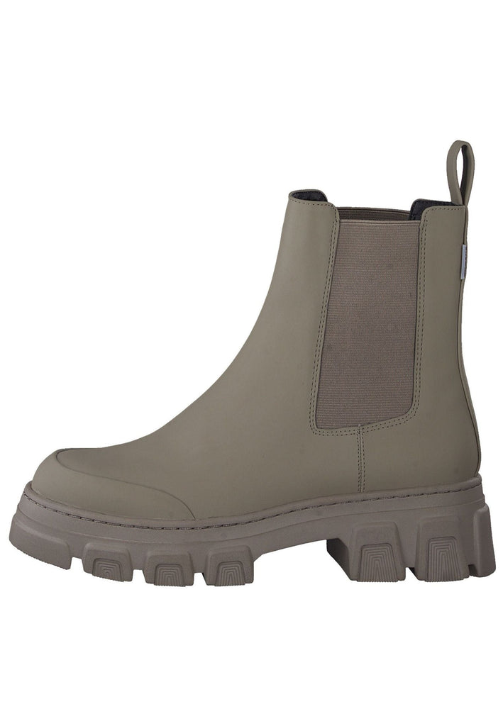 Tamaris Stiefelette Lederimitat/Textil Taupe - surf4shoes