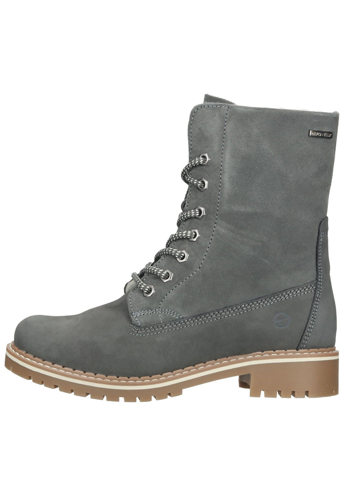 Tamaris Stiefelette Leder Dunkelgrau Warmfutter - surf4shoes