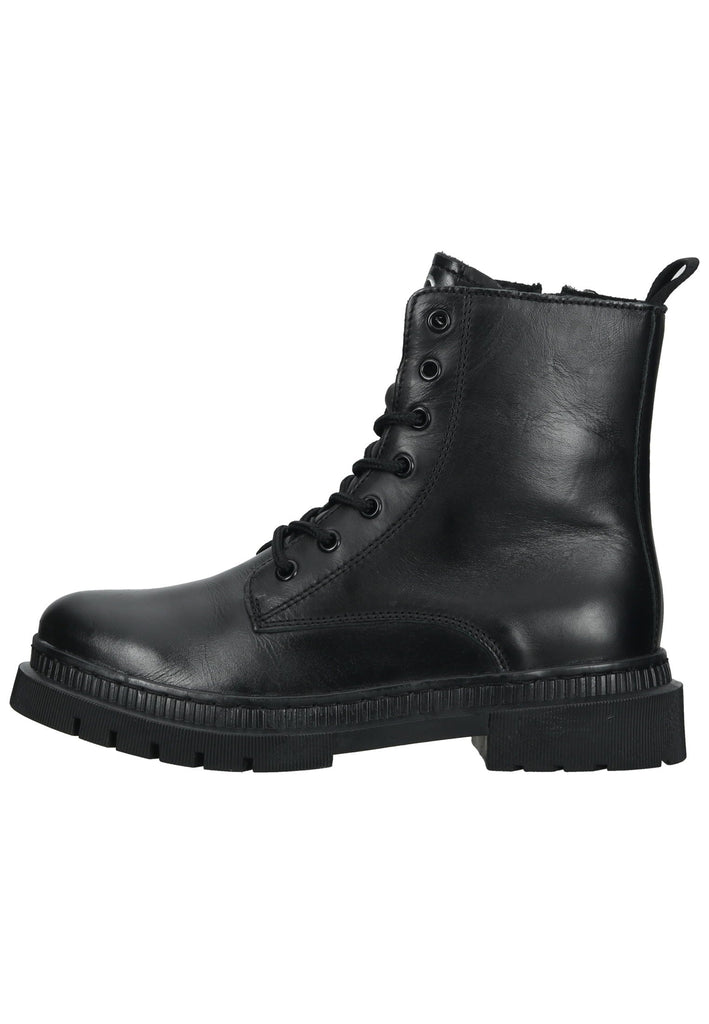 Tamaris Stiefelette Leder/Textil Schwarz Warmfutter - surf4shoes