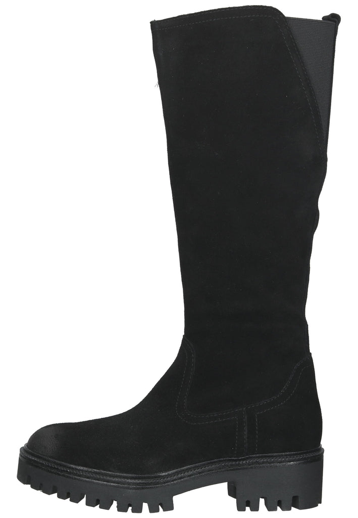 Marco Tozzi Stiefel Veloursleder Schwarz - surf4shoes