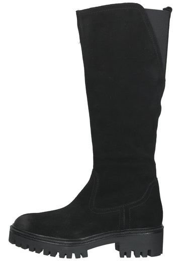 Marco Tozzi Stiefel Veloursleder Schwarz - surf4shoes