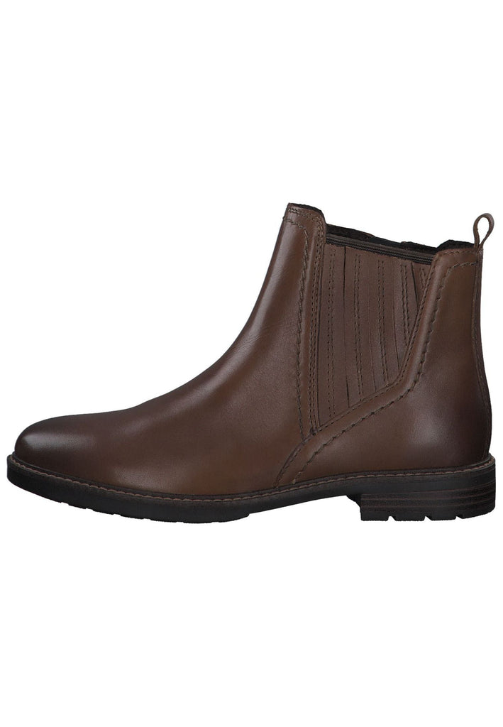Marco Tozzi Stiefelette Leder/Textil Cognac - surf4shoes