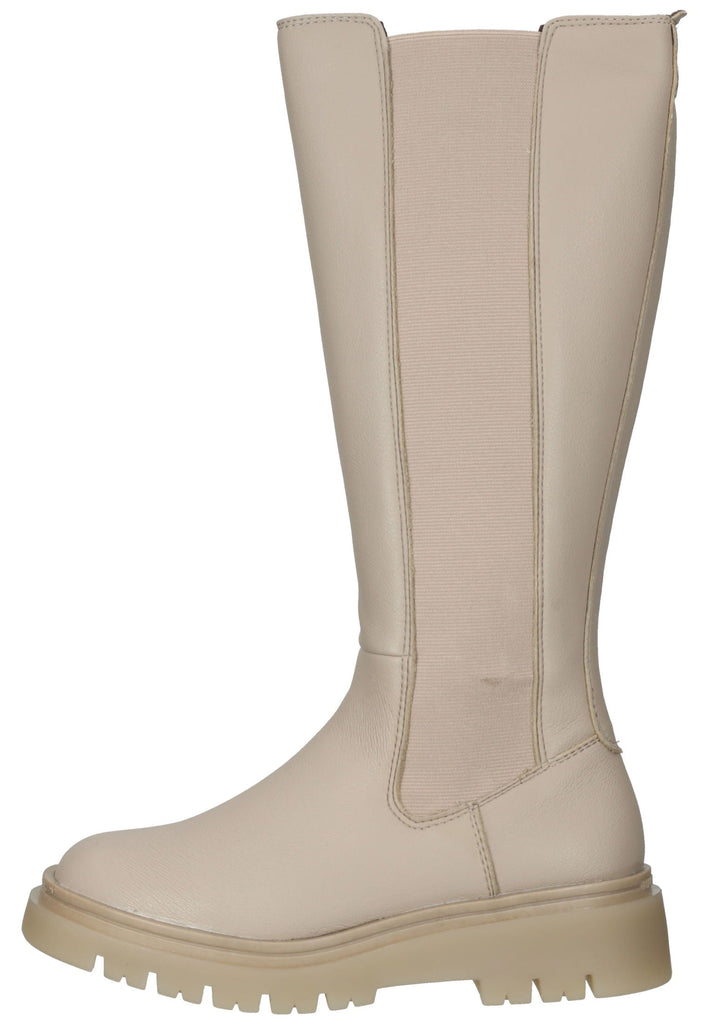 Marco Tozzi Stiefel Lederimitat/Textil Ivory - surf4shoes