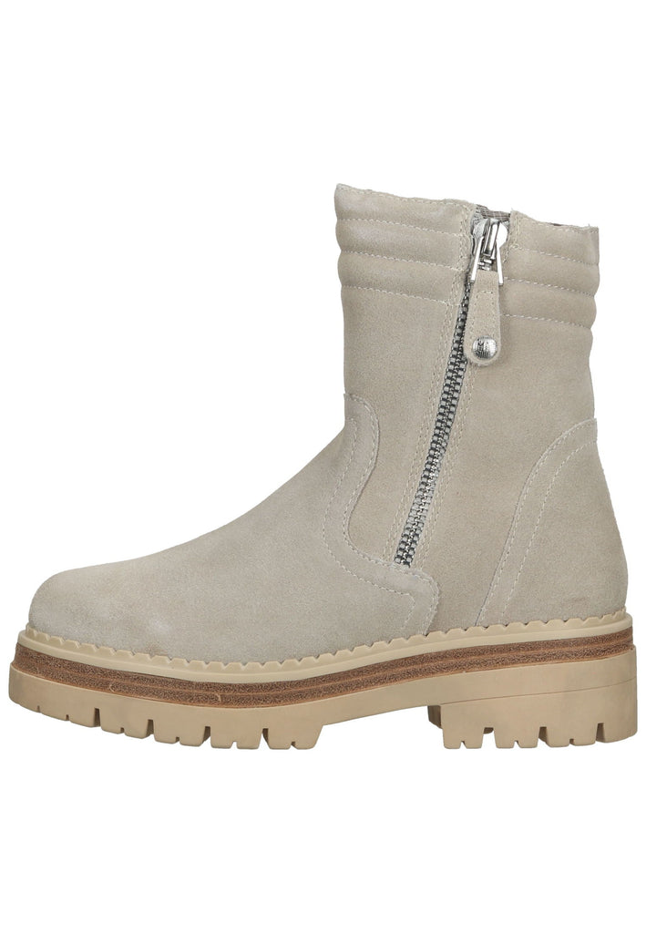 Marco Tozzi Stiefelette Leder Weiß Warmfutter - surf4shoes
