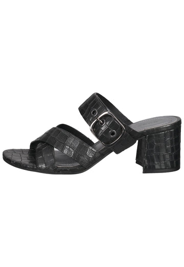 Bugatti Pantoletten Leder Schwarz - surf4shoes