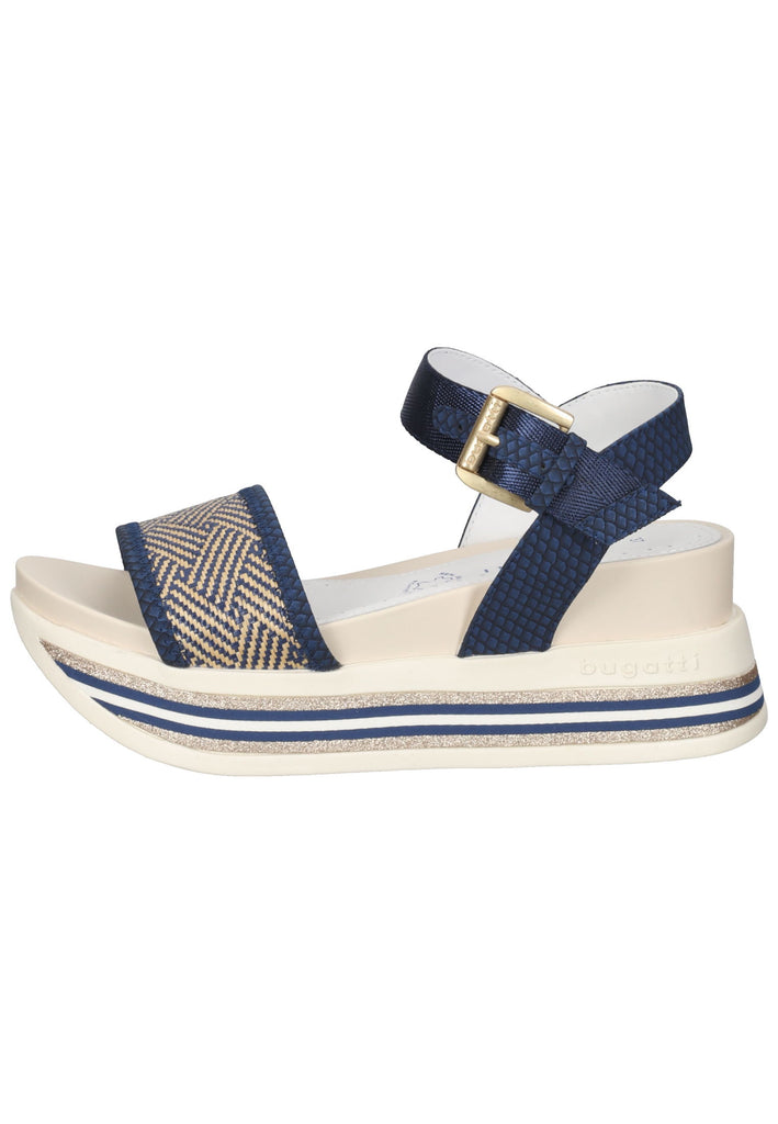 Bugatti Sandalen Lederimitat Dunkelblau - surf4shoes