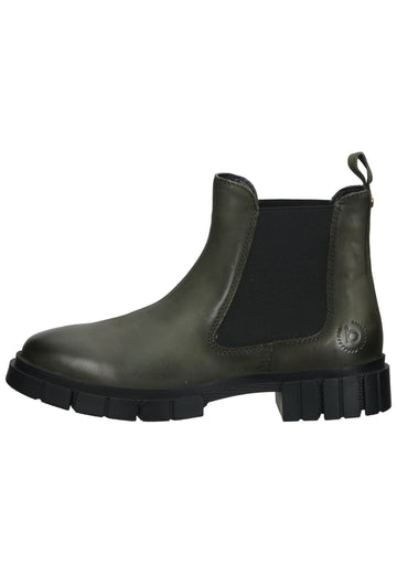 Bugatti Stiefelette Nubukleder Grün/Schwarz - surf4shoes