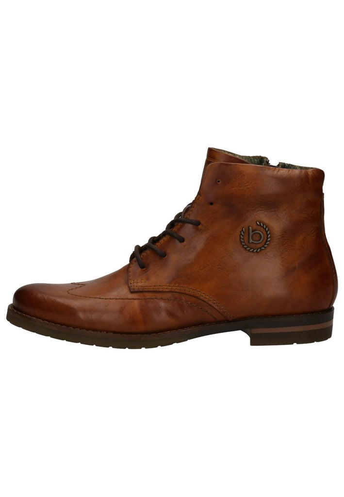 Bugatti Stiefelette Nappaleder Cognac Warmfutter - surf4shoes