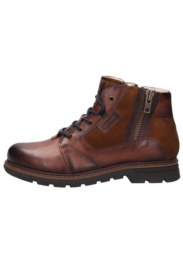 Bugatti Stiefelette Leder Braun - surf4shoes