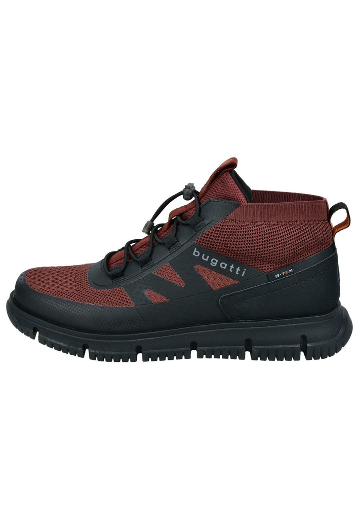 Bugatti Wanderschuhe Lederimitat/Textil Schwarz/Rot - surf4shoes