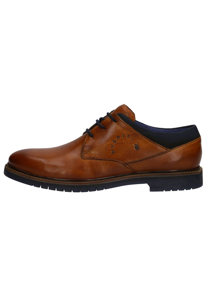 Bugatti Halbschuhe Leder Cognac - surf4shoes