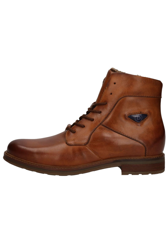Bugatti Stiefelette Nappaleder Cognac Warmfutter - surf4shoes