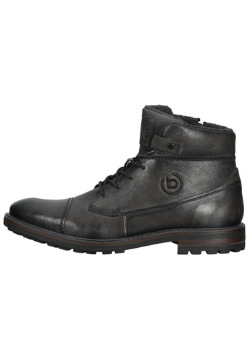 Bugatti Stiefelette Leder Dunkelgrau - surf4shoes