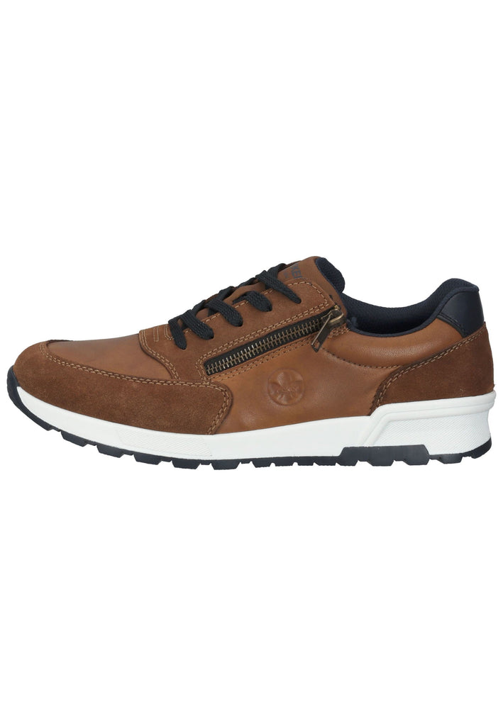 Rieker Sneaker Leder/Synthetik Braun/Blau - surf4shoes
