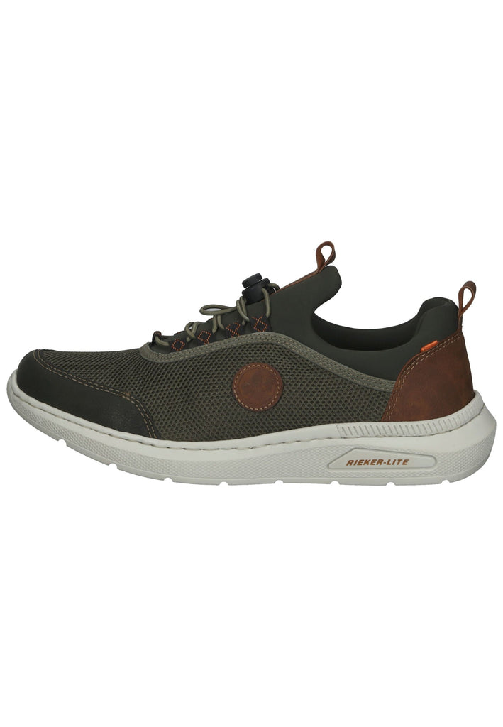 Rieker Sneaker Synthetik/Textil Grün/Braun - surf4shoes