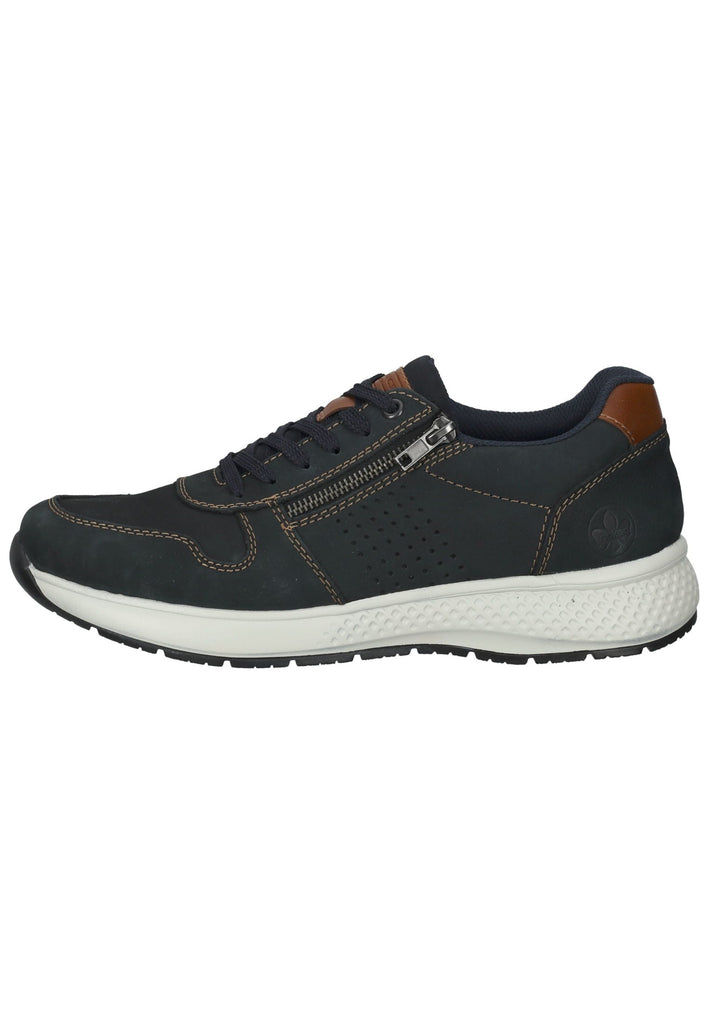 Rieker Sneaker Leder Blau/Braun - surf4shoes