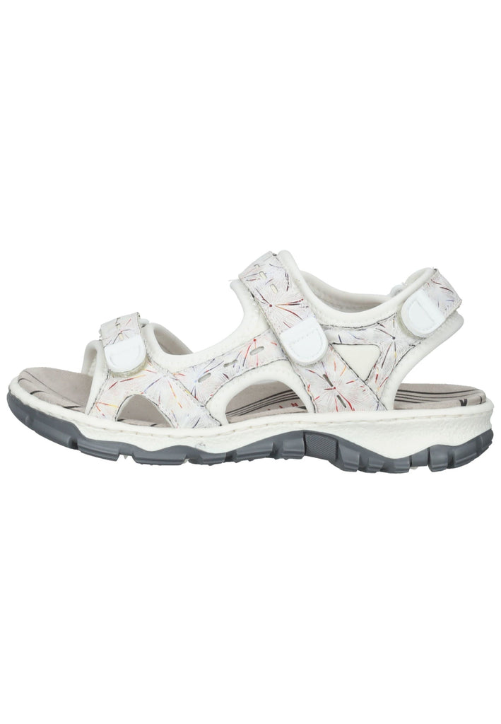 Rieker Sandalen Textil Weiß - surf4shoes
