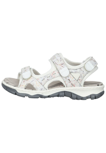 Rieker Sandalen Textil Weiß - surf4shoes