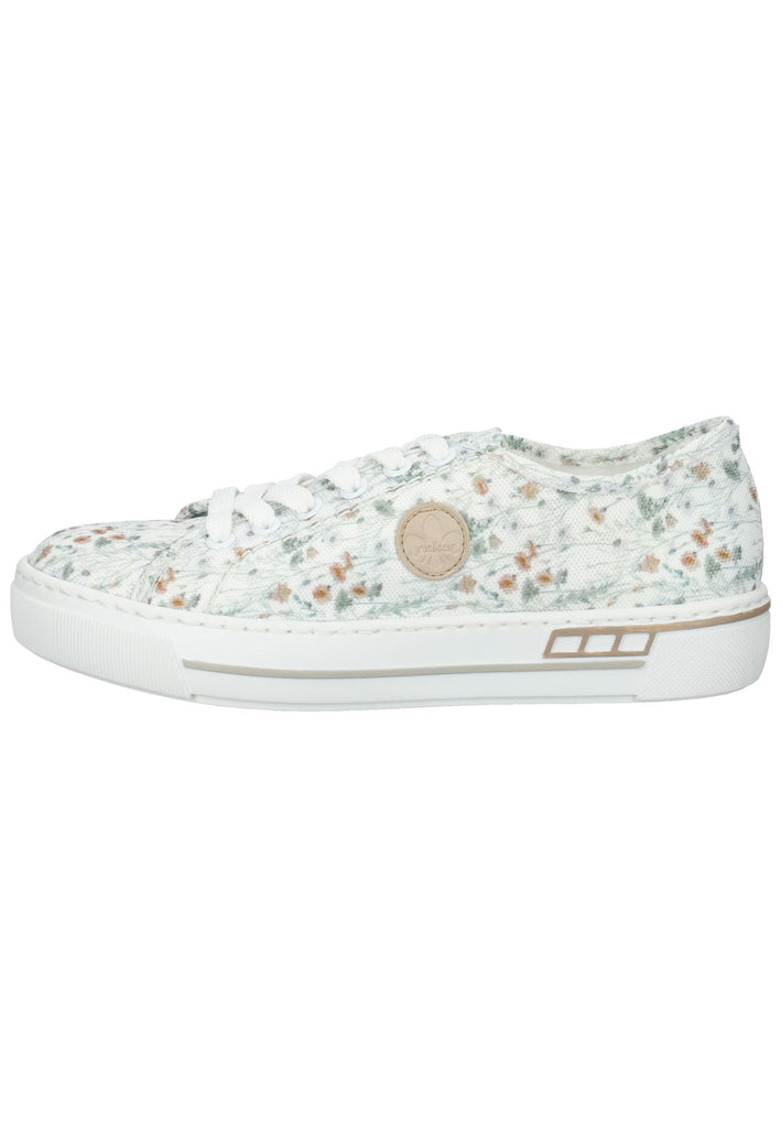 Rieker Sneaker Textil Floral White - surf4shoes