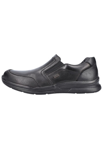 Rieker Slipper Leder/Synthetik Schwarz - surf4shoes
