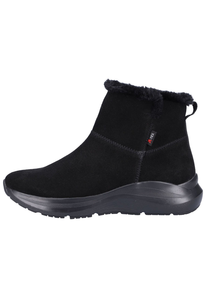 Rieker Stiefelette Leder/Textil Schwarz - surf4shoes