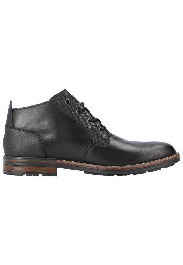 Rieker Stiefelette Leder/Synthetik Schwarz - surf4shoes