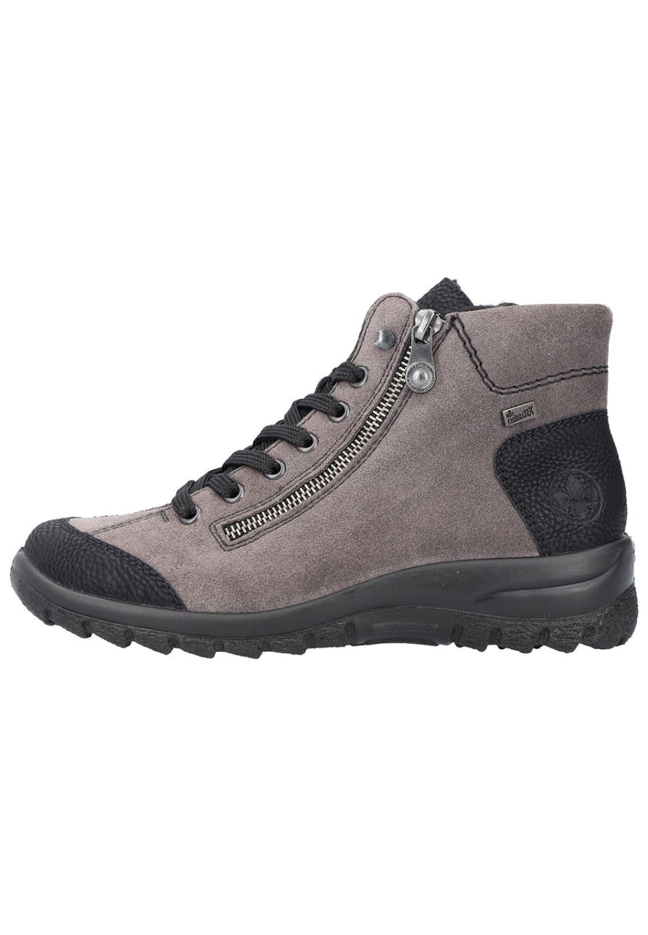 Rieker Stiefelette Leder/Synthetik Dunkelgrau - surf4shoes