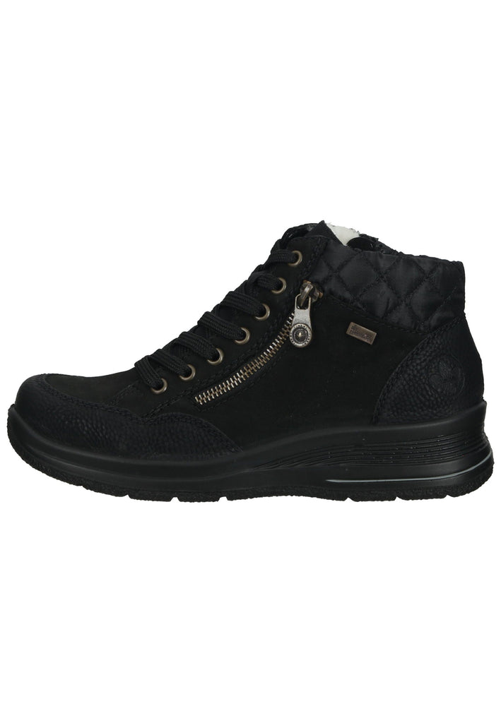 Rieker Stiefelette Leder/Synthetik Schwarz Warmfutter - surf4shoes