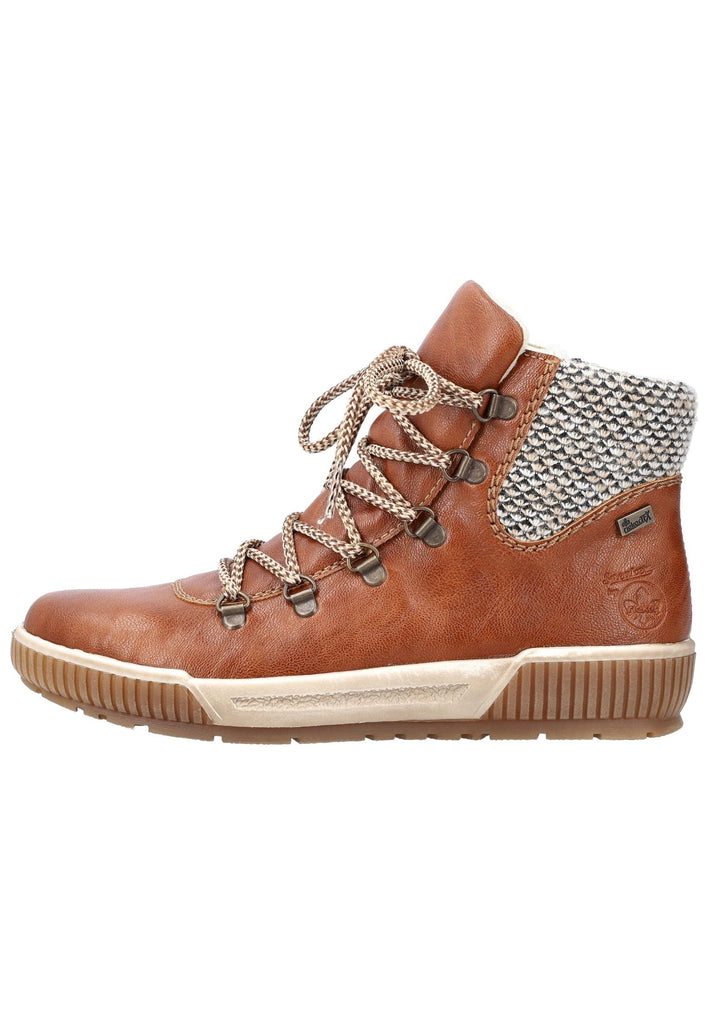 Rieker Stiefelette Lederimitat Cuoio - surf4shoes