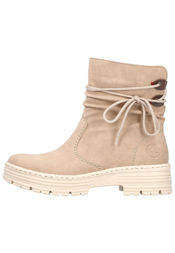 Rieker Stiefelette Lederimitat Camel - surf4shoes