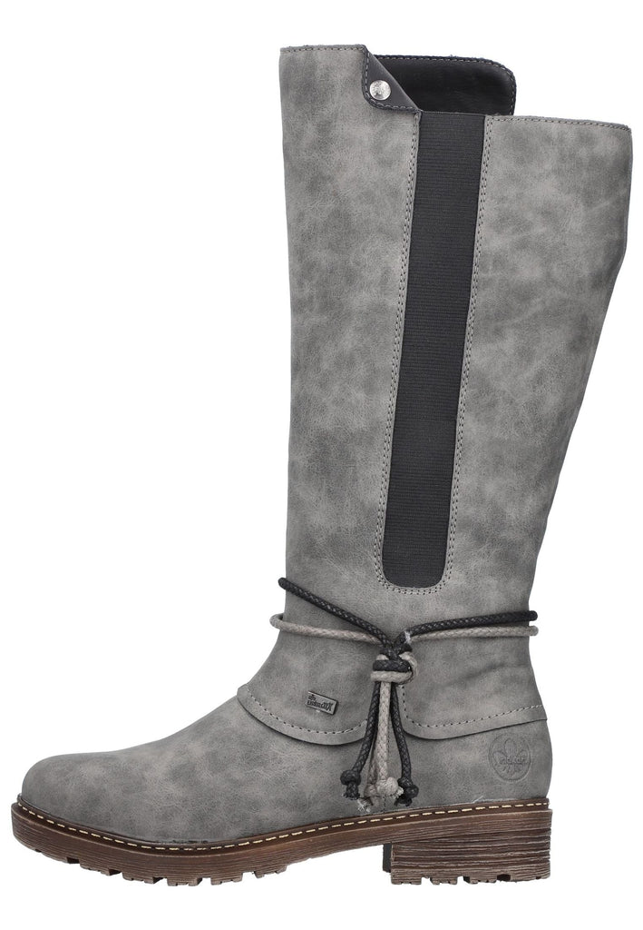Rieker Stiefel Lederimitat Smoke Warmfutter - surf4shoes