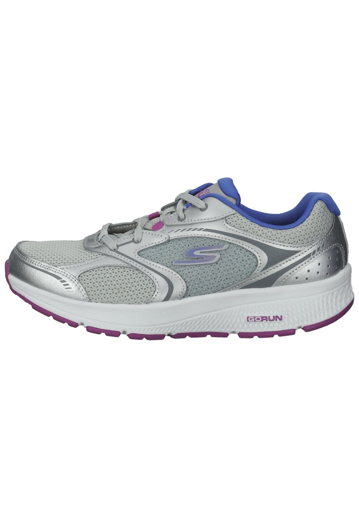Skechers Halbschuhe Leder/Mesh Silber - surf4shoes