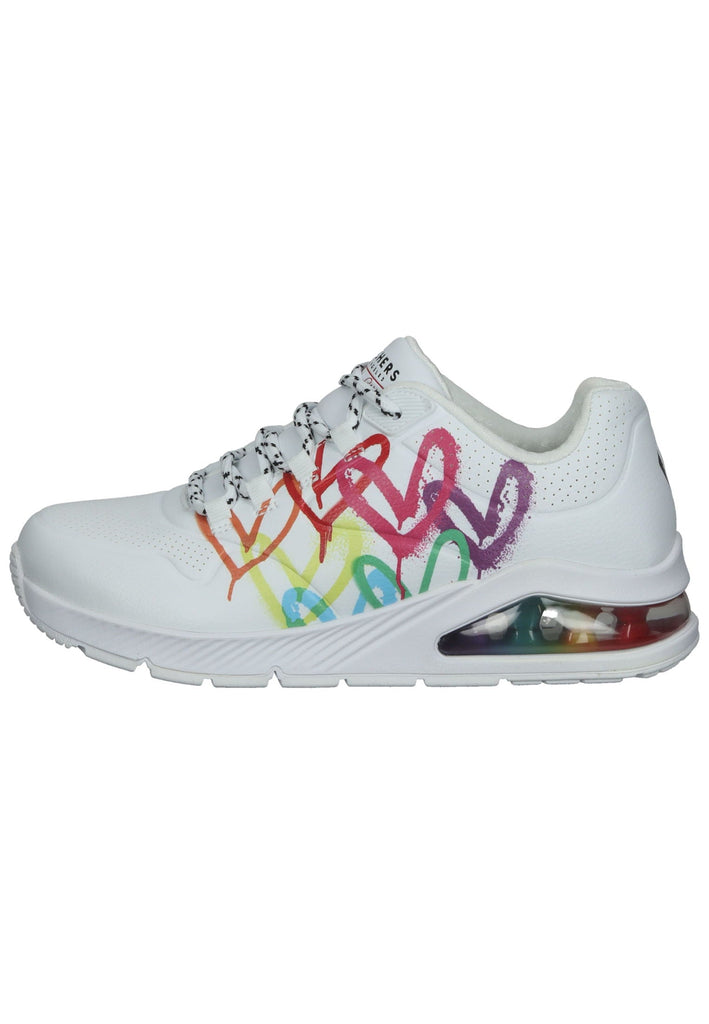 Skechers Sneaker Lederimitat Weiß - surf4shoes
