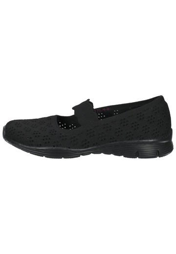 Skechers Ballerinas Textil Schwarz - surf4shoes