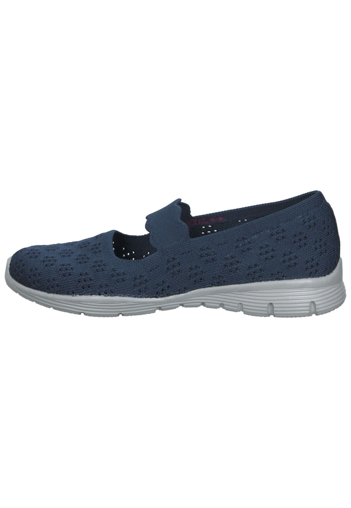 Skechers Ballerinas Textil Blau - surf4shoes