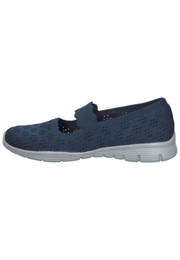 Skechers Ballerinas Textil Blau - surf4shoes