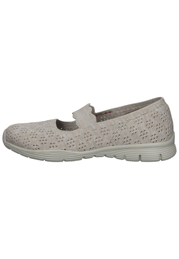 Skechers Ballerinas Textil Grau - surf4shoes