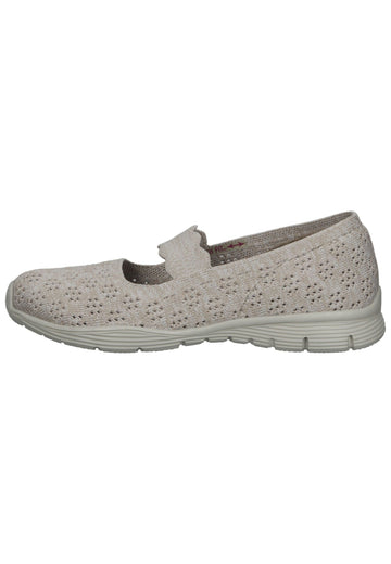 Skechers Ballerinas Textil Grau - surf4shoes