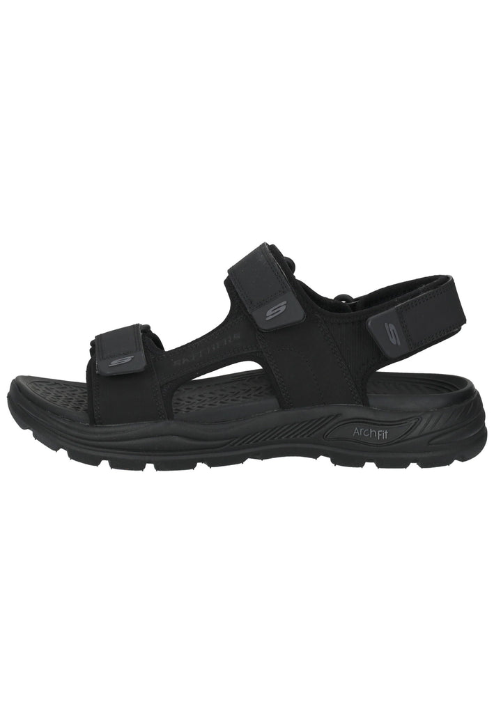Skechers Sandalen Leder Schwarz - surf4shoes